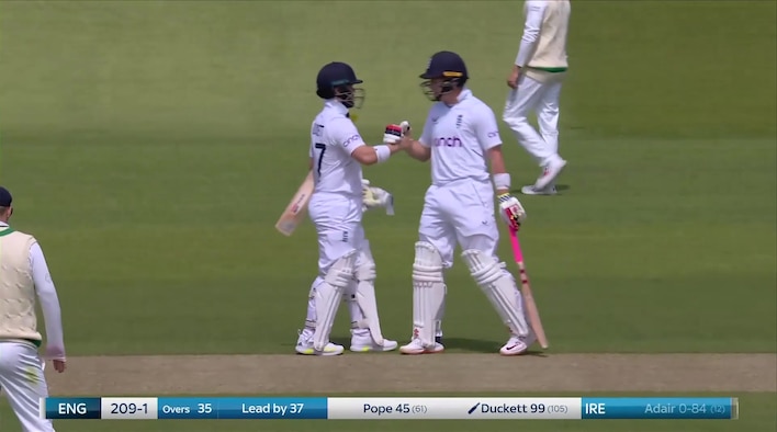 Pope/Duckett Add Quick Runs Before Lunch - First Session Highlights - Day 2 - 2 Jun 2023 from Ireland Tour of England 2023 