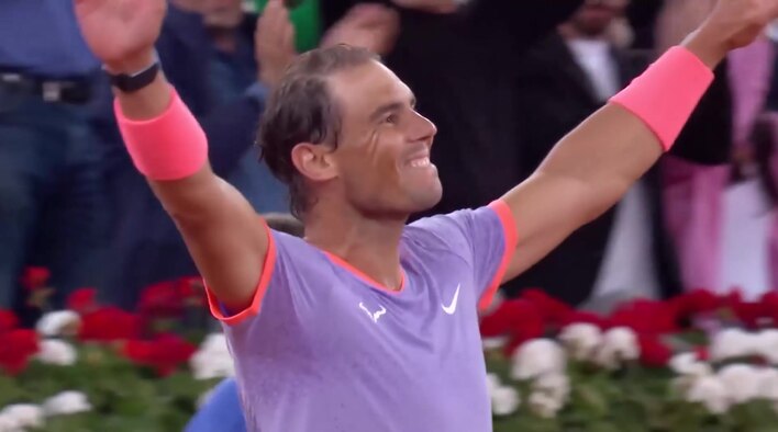 Nadal Outlasts De Minaur In Straight Sets Thriller - Highlights - 27 Apr 2024 from Mutua Madrid Open 2024 