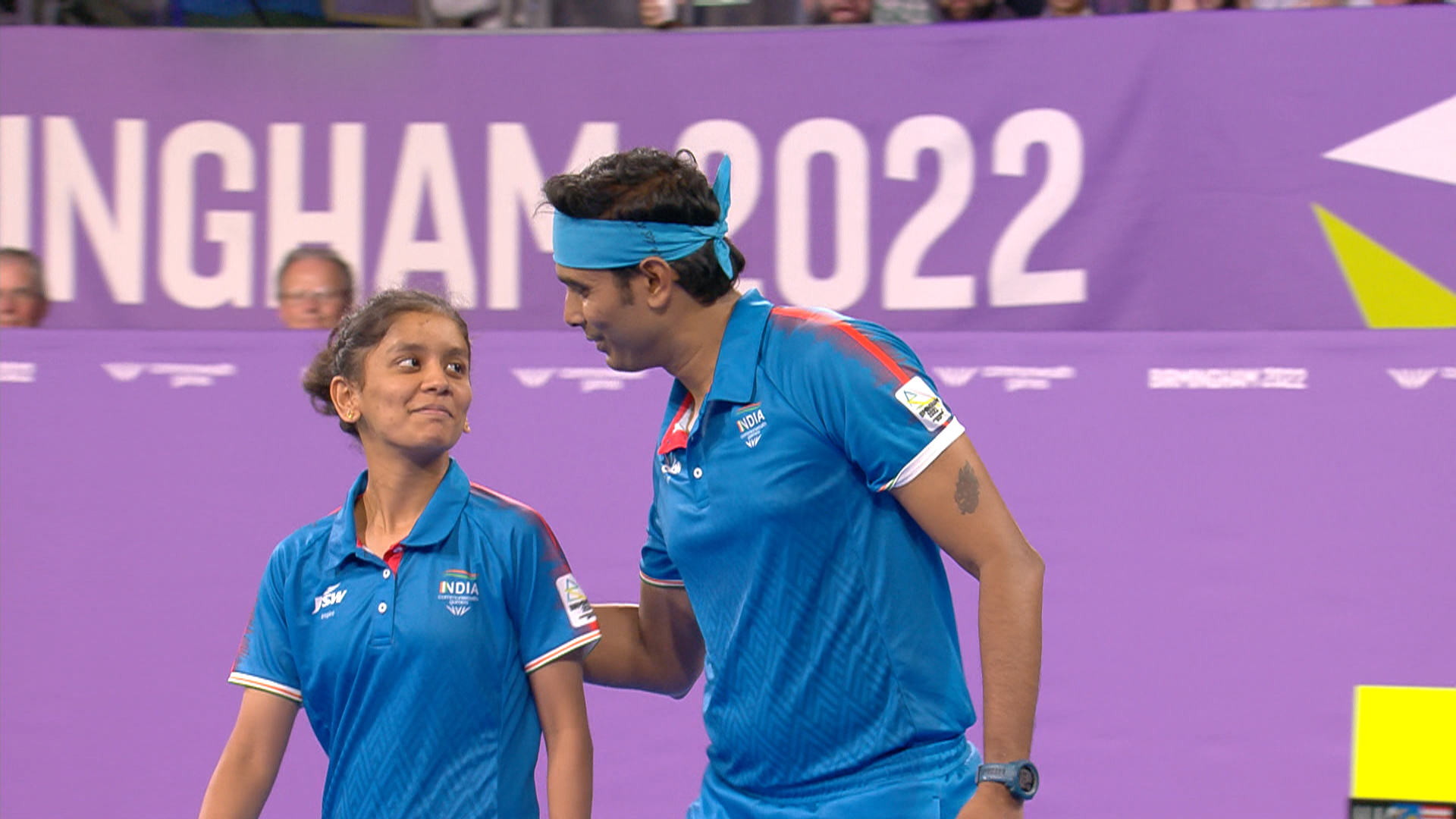 AchantaAkula Pair Wins Gold Mixed Doubles Table Tennis Final 7