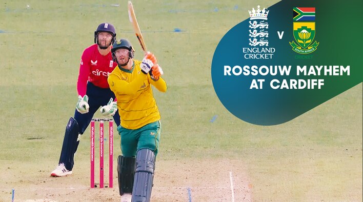 SPL - Rossouw's Sensational Knock Puts SA in Driving Seat from South Africa Tour of England 2022 