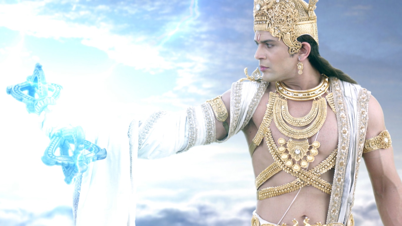 Garud Angers Lord Vishnu