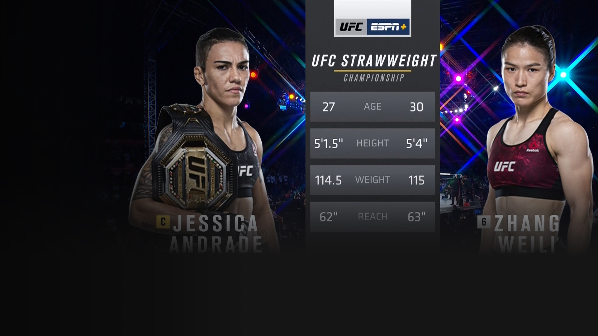 HLS - Jessica Andrade vs Weili Zhang - 31 Aug 2019 - Highlights only on