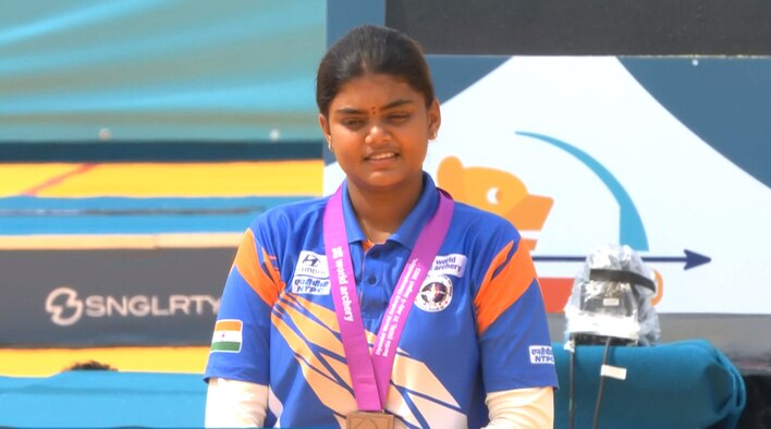 Jyoti Bags The Bronze Medal For India - Highlights - Compound Women Third Place - 5 Aug 2023 from Hyundai Archery World Cup 2023 