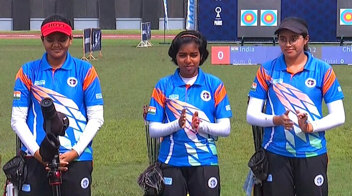 Indian Women Secure Gold After A Stellar Performance - Highlights - 9 Nov 2023 from Asian Archery Championships  and Asian Olympic Qualifier 2023 