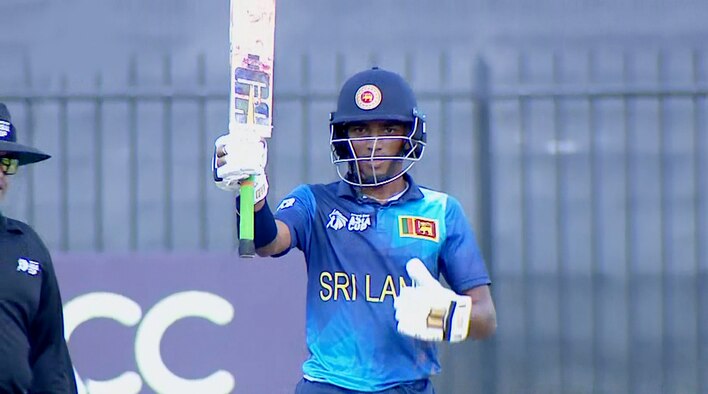 Shanmuganathan Smashes 102 Against Afghanistan from ACC U-19 Asia Cup 2024 