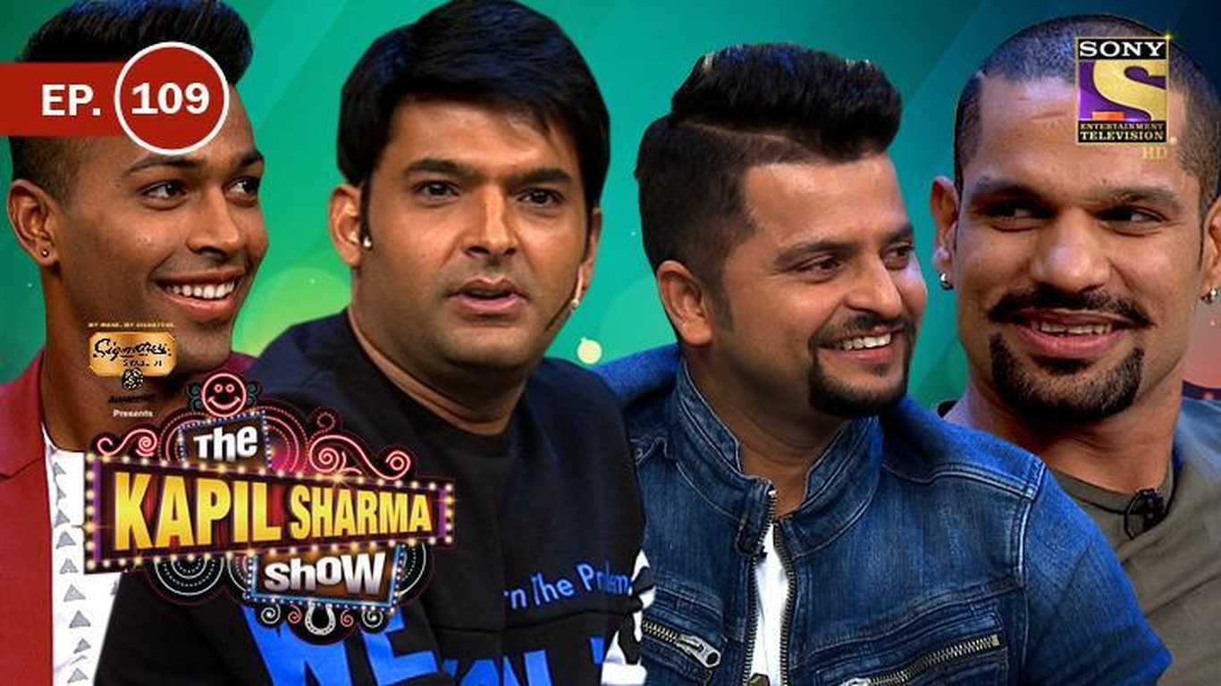 Suresh Raina, Shikhar Dhawan and Hardik Pandya in Kapil's Show