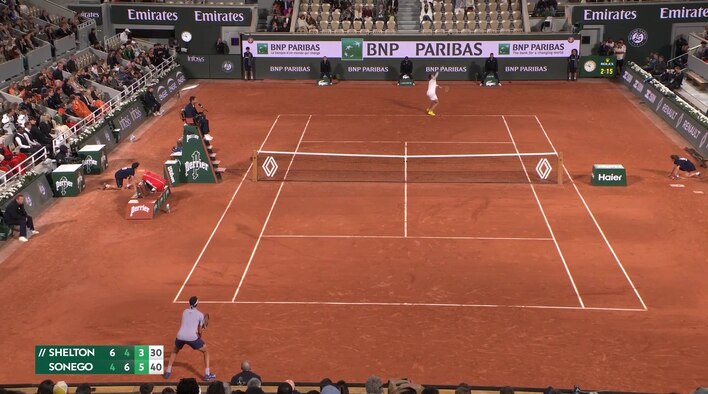 Shelton vs Sonego - Short Highlights from Roland-Garros 2025 