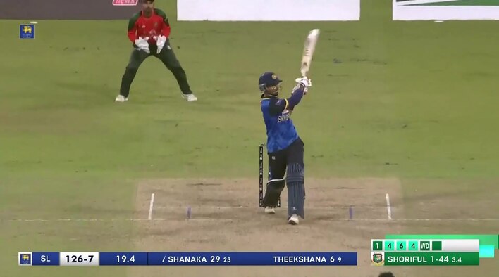 Big Over! Shanaka Runs Riot, Gets 22 In The Last Over from Bangladesh Tour of Sri Lanka 2025 