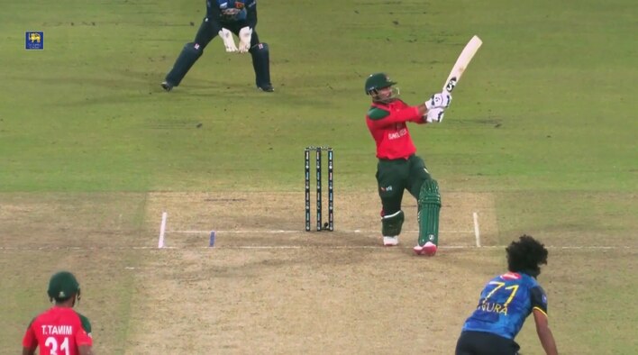 Six! Das Just About Clears The Rope from Bangladesh Tour of Sri Lanka 2025 