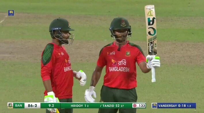 Fifty! Tanzid Brings Up A Vital Half-Century In Style from Bangladesh Tour of Sri Lanka 2025 
