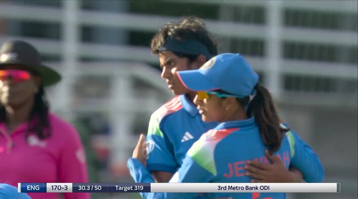Wicket! Charani Dismantles The Stronghold With A Beauty from India Women's Tour of England 2025 