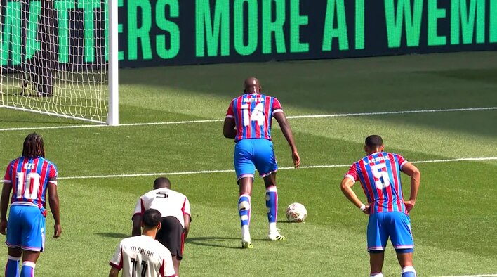 Goal! Mateta's Clinical Penalty Cancels Out Liverpool's Early Opener from FA Community Shield 