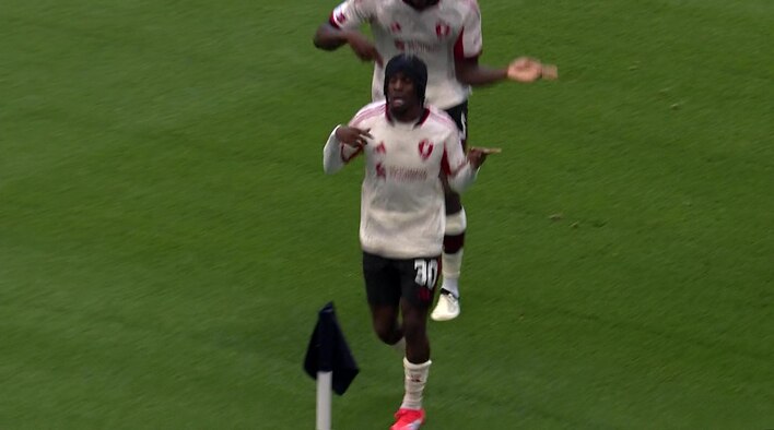 Goal! Frimpong Threads The Needle To Restore Liverpool’s Lead from FA Community Shield 