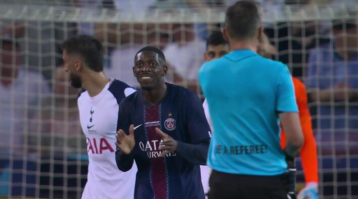 Chance! Dembele Blazes It High Over The Target from UEFA Super Cup 2025 