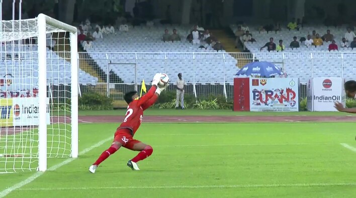 Save! Mirshad's Sensational Double Stop Keeps Northeast United At Bay from IndianOil Durand Cup 2025 
