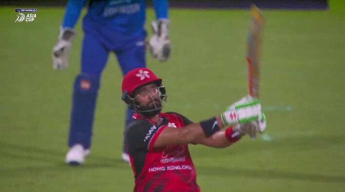 Six! Hayat Pulls It Beautifully Into The Stands from Asia Cup 2025 