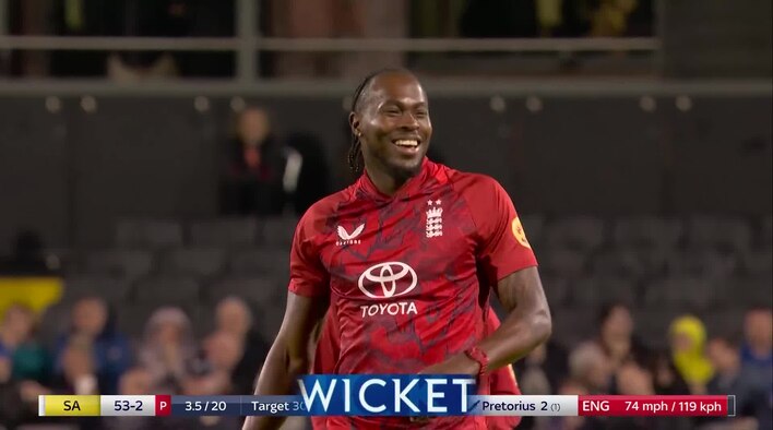 Wicket! Archer Strikes Again To Dismiss Pretorius For A Low Score from South Africa Tour Of England 2025 