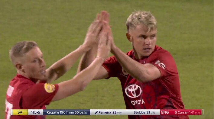 Wicket! South Africa Sinking, Curran Gets His Second from South Africa Tour Of England 2025 
