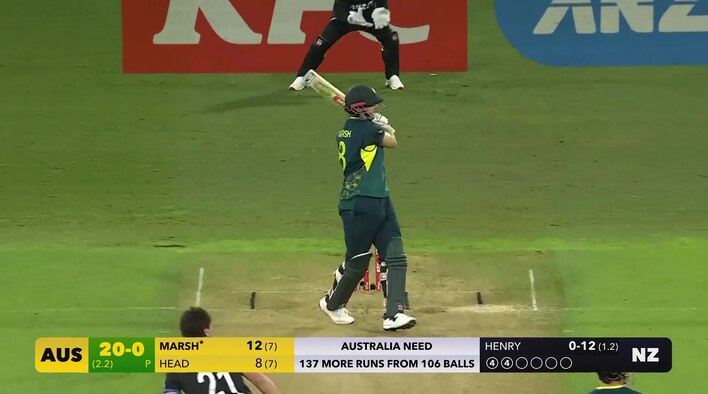 Big Over! Marsh Takes On Henry Grabs 15 Off The Over from Australia Tour of New Zealand 2025 