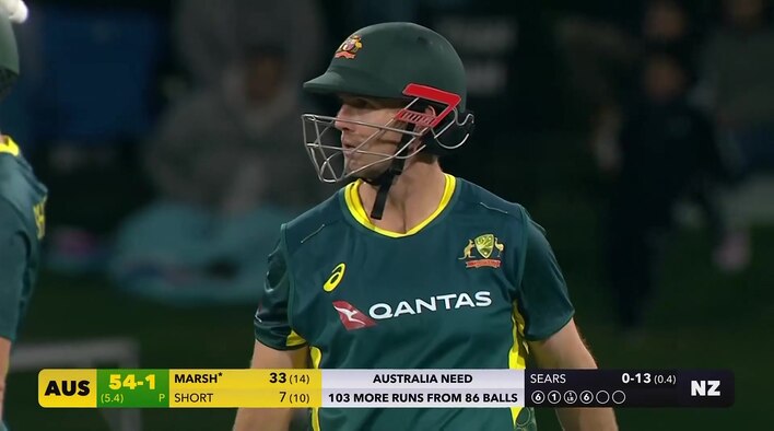 Big Over! Marsh Clobbers Sears All Over The Park For 21 Runs from Australia Tour of New Zealand 2025 