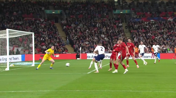 Save! Pickford Makes A Brilliant Stop To Parry Brook’s Strike from  UEFA International Friendlies 