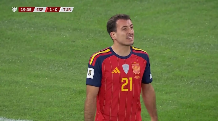 Chance! Oyarzabal Blazes It High Over The Target from European Qualifiers for the 2026 FIFA World Cup 