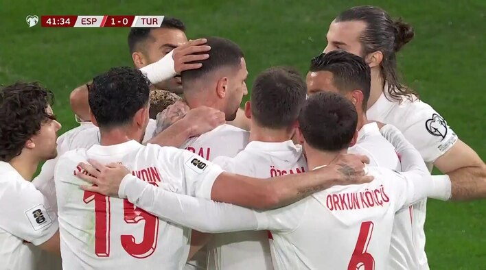 Goal! Gul Slams Home To Bring Turkiye Level from European Qualifiers for the 2026 FIFA World Cup 