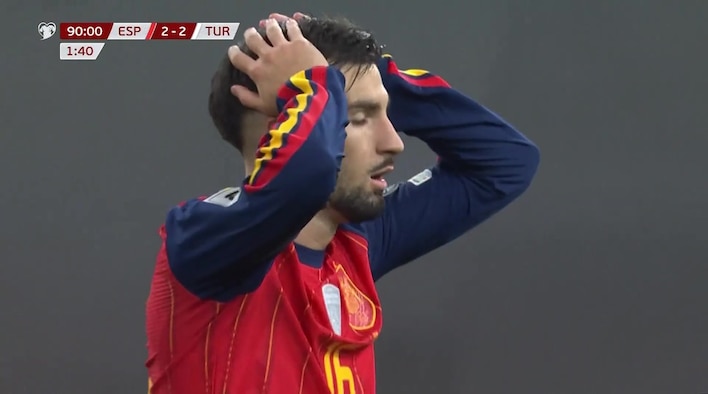 Save! Bayindir Denies Baena With A Spectacular Full-Stretch Stop from European Qualifiers for the 2026 FIFA World Cup 