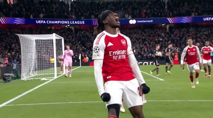 Goal! Madueke Taps In Home To Put Arsenal Ahead from UEFA Champions League 2025/26 