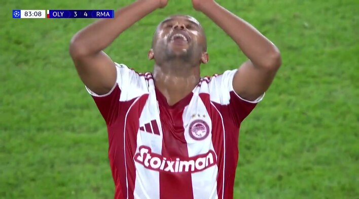 Chance! Kaabi's Effort Glides Just Wide Of The Post from UEFA Champions League 2025/26 