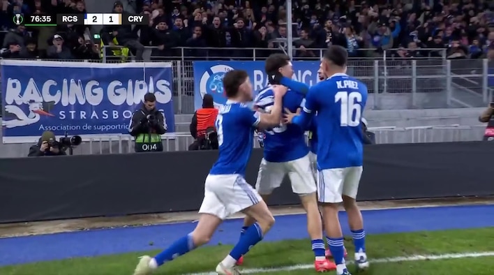 Goal! Samir Tucks Home The Rebound From Enciso's Free-Kick from UEFA Europa Conference League 2025-26 