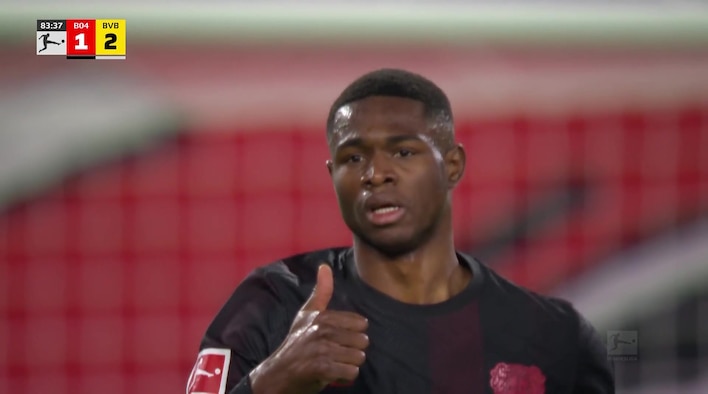 Goal! Kofane Perfect Strike Pulls One Back For Leverkusen from Bundesliga 2025/26 