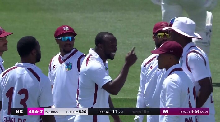 Wicket! Henry Feathers It Behind To Imlach, Roach Claims His Fourth from West Indies Tour of New Zealand 2025 