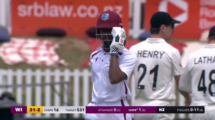 Four! Athanaze Thick Edge Races Away To The Boundary from West Indies Tour of New Zealand 2025 