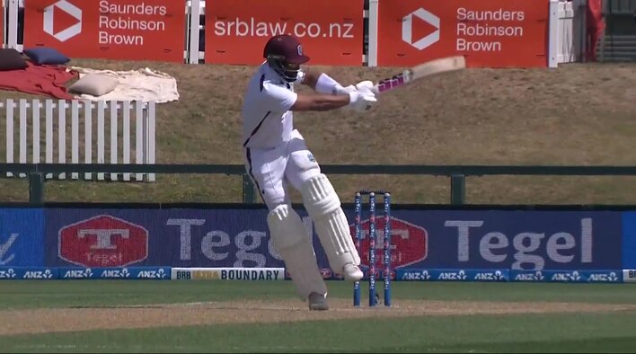 Four! Hope Sends It Racing To The Ropes from West Indies Tour of New Zealand 2025 