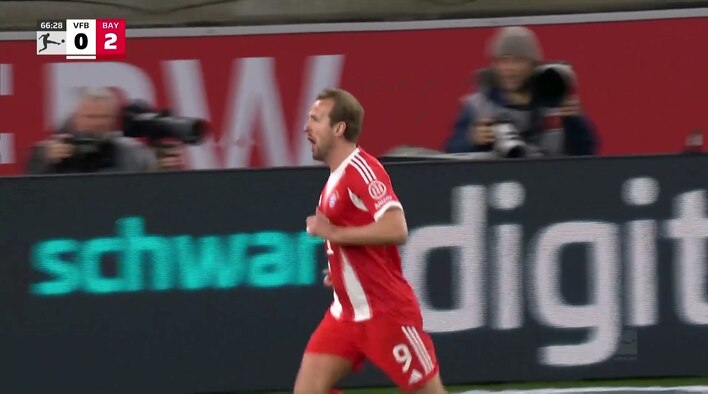 Goal! Kane's Precise Finish Finds The Net To Score Munich's Second from Bundesliga 2025/26 