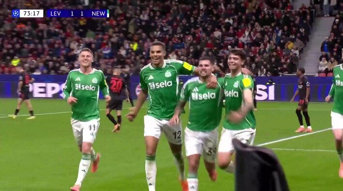 Goal! Miley Heads It Home To Put Newcastle Ahead from UEFA Champions League 2025/26 