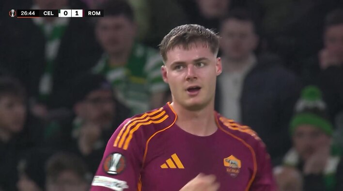 Chance! Ferguson’s Powerful Strike Crashes Off The Post from UEFA Europa League 2025/26 