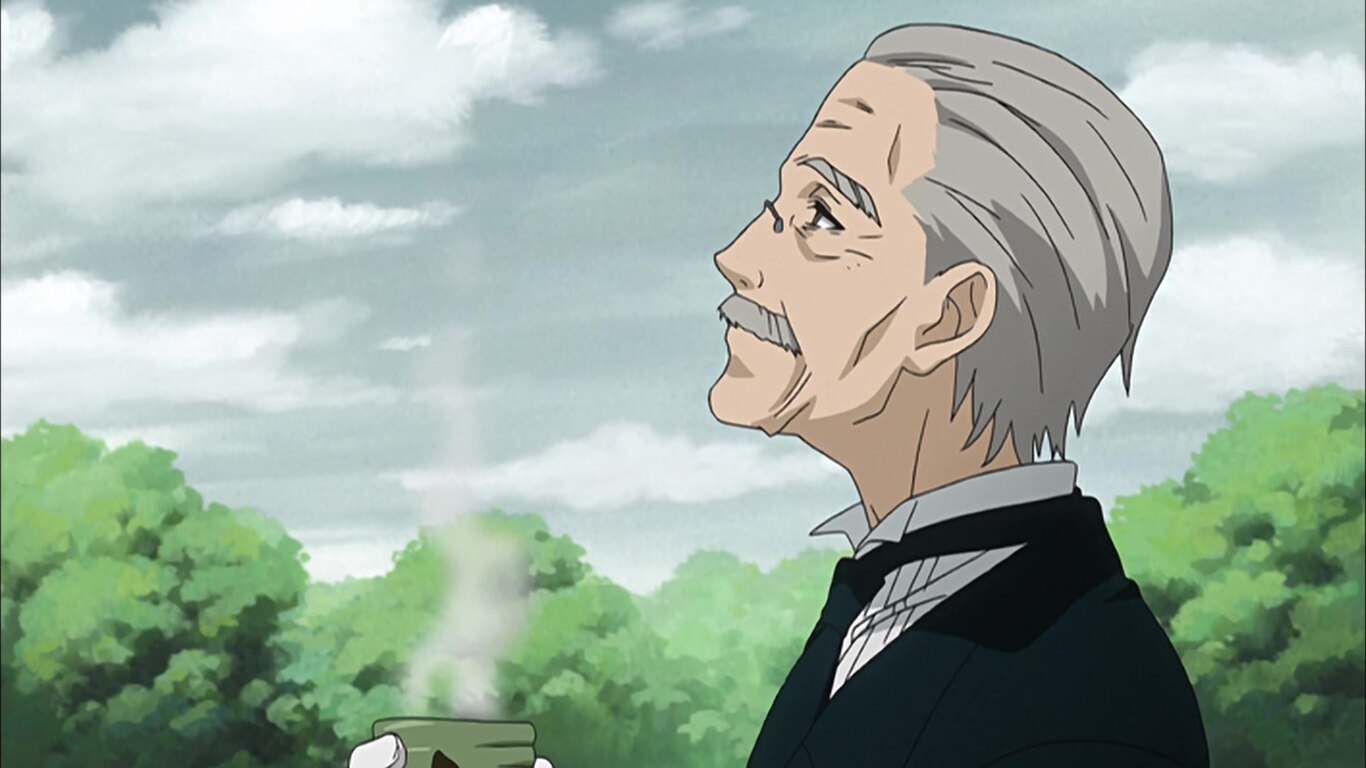 His Butler, at the Funeral