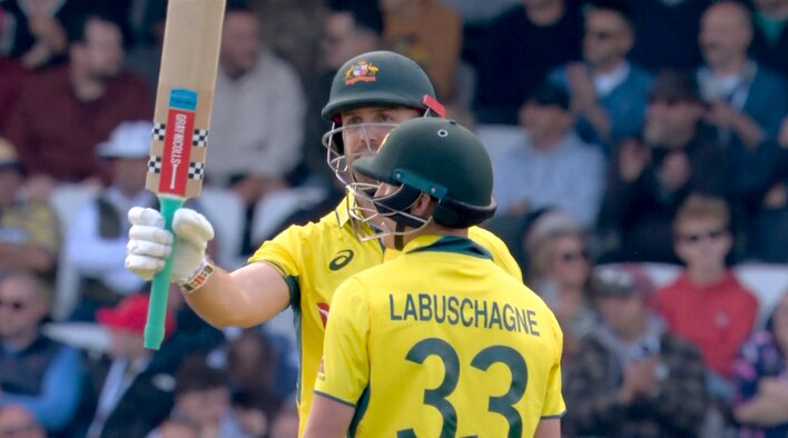 Marsh Holds Down One End With A Solid Fifty from Australia Tour of England 2024 