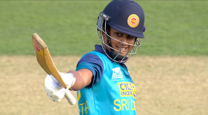 Athapaththu Plays A Captain's Knock from Sri Lanka Women's Tour of England 2023 