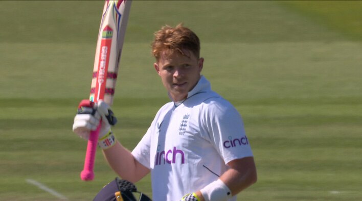 Pope Raises His Maiden Double Ton At The Home Of Cricket from Ireland Tour of England 2023 