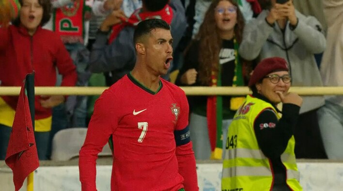 Ronaldo's Brace Inspires Portugal's Win Over Ireland from UEFA International Friendlies 