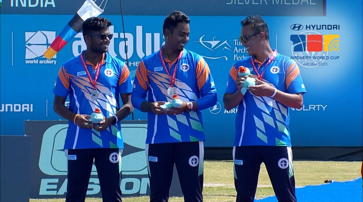 HLS - Men's Team Final - China vs India - Recurve - 23 Apr 2023 from Hyundai Archery World Cup 2023 