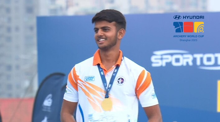 HLS - Jawkar vs Schloesser - Compound Men Gold Final - 20 May 2023 from Hyundai Archery World Cup 2023 