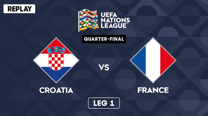 Replay - Croatia vs France - 21 March 2025 from UEFA Nations League 2024-25 