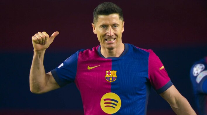 Lewy's Brace Crush BVB's Hopes from UEFA Champions League 2024-25 