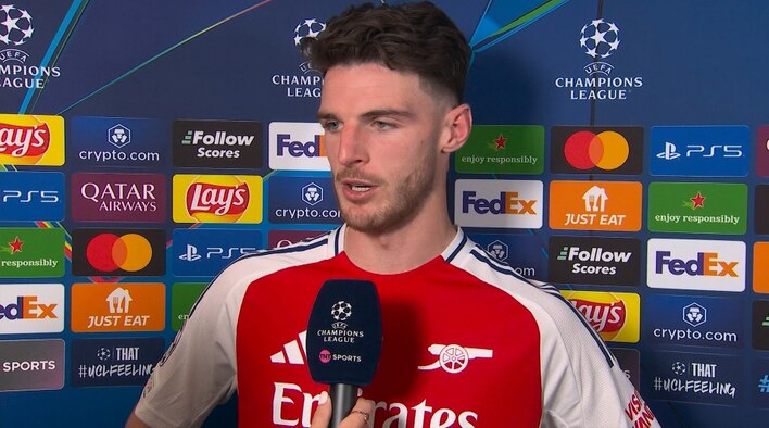 Rice: We Need To Keep Pushing And Believing from UEFA Champions League 2024-25 