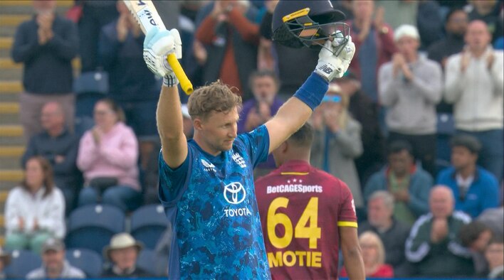 Root Seals The Win With Maiden 150+ ODI Innings from West Indies Tour Of England 2025 