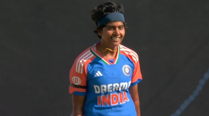 Charani Claims 4 Wickets On Debut from India Women's Tour of England 2025 